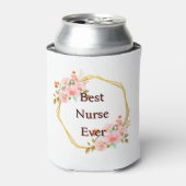 Nurse Blush Pink Wild Roses Can Cooler 缶クーラー (缶正面)
