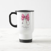 Nurse Bow Stethoscope Cup, Personalized Nurse Cup, トラベルマグ (左)