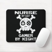 Nurse By Day Gamer By Night - Gaming Quote  マウスパッド (マウス)