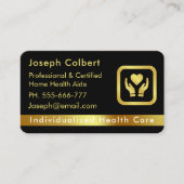 Nurse Caregiver Modern Gold Medical Care  名刺 (正面)