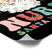 Nurse Christmas Be Nice To The Nurse Santa Is Watc ポスター (角)