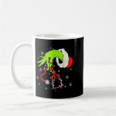 Nurse Christmas Stethoscope Nurses Xmas Pajamas Sa コーヒーマグカップ (左)