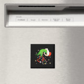 Nurse Christmas Stethoscope Nurses Xmas Santa Wome マグネット (インサイチュ (食洗機))