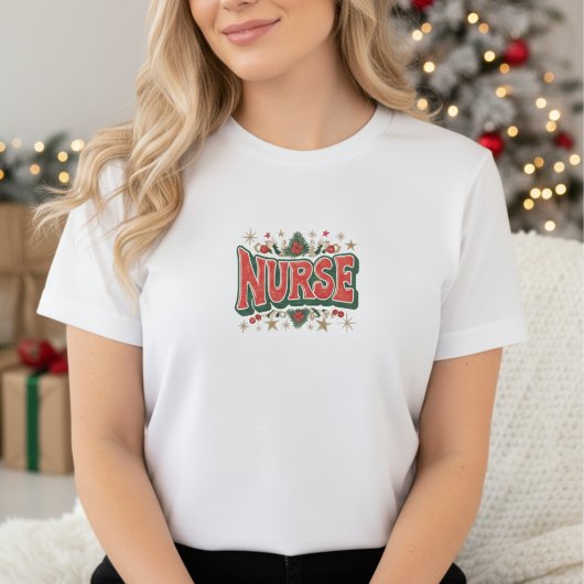 Nurse Christmas T-Shirt トライブレンドＴシャツ