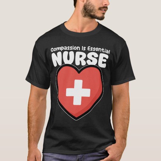 NURSE - COMPASSION IS ESSENTIAL Tシャツ (正面)