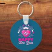 Nurse Crew Heartbeat Nye Countdown Party Year Happ キーホルダー (正面)
