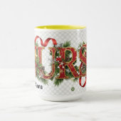 Nurse - Cute Festive Elegant Professionals Mug マグカップ (中央)