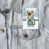 Nurse Daly life Coffee First for cat lovers 缶バッジ (インサイチュ)