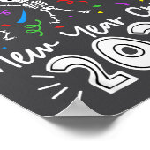 Nurse Dancing Skeleton New Year Crew 2026 Funny Er ポスター (角)