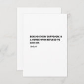 Nurse Definition Card – Funny & Heartfelt  サンキューカード (正面/裏面)