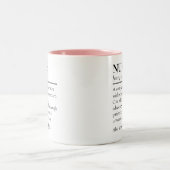 Nurse Definition Mug Personalized Gift for Nurses ツートーンマグカップ (中央)