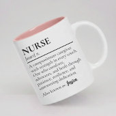 Nurse Definition Mug Personalized Gift for Nurses ツートーンマグカップ