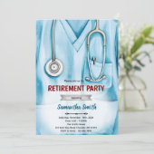 Nurse doctor retirement invitation 招待状 (スタンド正面)