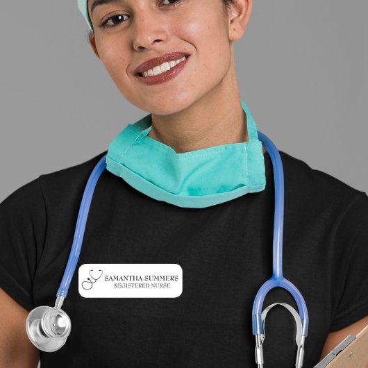 Nurse Doctor Stethoscope Medical RN 名札