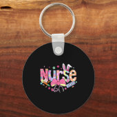 Nurse Easter Day Cute Coquette Stethoscope Nursing キーホルダー (正面)