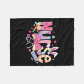 Nurse Easter Day Cute Coquette Stethoscope Nursing フリースブランケット (正面(横))