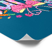 Nurse Easter Day Cute Coquette Stethoscope Nursing ポスター (角)