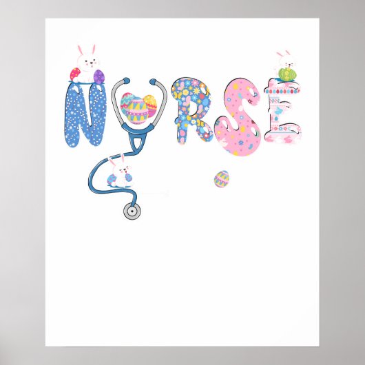 nurse easter, retro, vintage ポスター (正面)