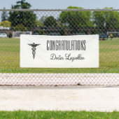 Nurse EMTケリュケイオンのお祝いの博士 横断幕 (インサイチュ)