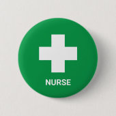 Nurse & First Aid, Cross, Ambulance, Doctor Button 缶バッジ (正面)