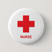 Nurse & First Aid, Cross, Ambulance, Doctor Button 缶バッジ (正面)