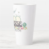 Nurse Floral Garden Your Name カフェラテマグ (正面)