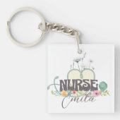 Nurse Floral Garden Your Name キーホルダー (正面)
