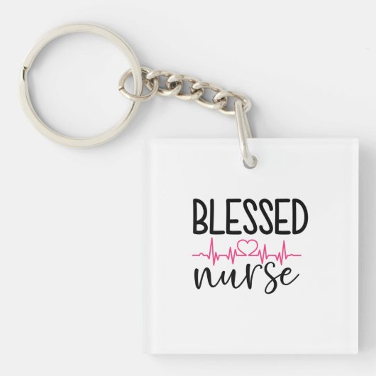 Nurse Gift Blessed Nurse キーホルダー (正面)