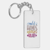 Nurse Gift | Cold Hands Varm Heart キーホルダー (正面左)