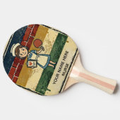 Nurse Gift Custom Ping Pong Paddle, Name Drop, Med 卓球ラケット (横)