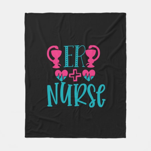 Nurse Gift Er Nurse フリースブランケット (正面)