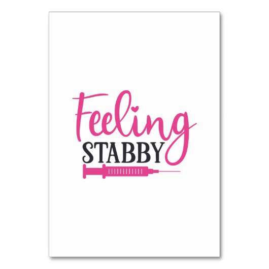 Nurse Gift Feeling Stabby Nurse テーブルナンバー (正面)
