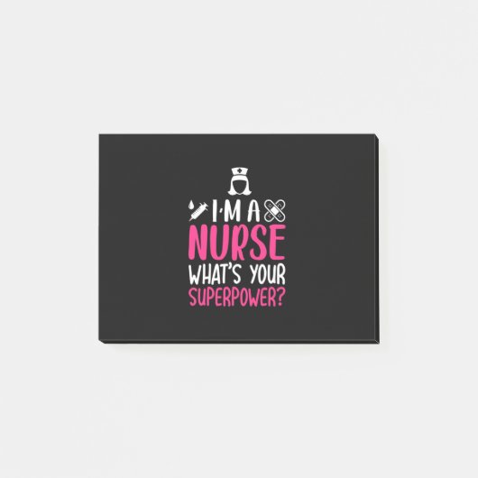 Nurse Gift | I Am A Nurse What Your Superpower ポストイット (正面)