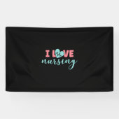 Nurse Gift | I Love Nursing 横断幕 (横)