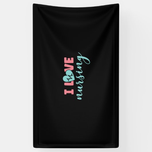 Nurse Gift | I Love Nursing 横断幕 (縦)