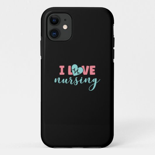 Nurse Gift | I Love Nursing Case-Mate iPhoneケース (裏面)