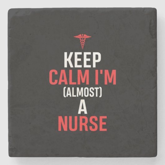 Nurse Gift | Keep Calm I Am A Nurse ストーンコースター (正面)
