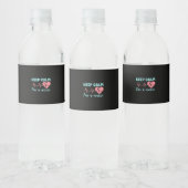 Nurse Gift | Keep Calm I Am A Nurse ペットボトルラベル (ボトル)