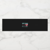 Nurse Gift | Keep Calm I Am A Nurse ペットボトルラベル (シングルラベル)