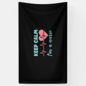 Nurse Gift | Keep Calm I Am A Nurse 横断幕 (縦)