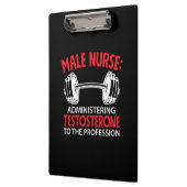 Nurse Gift | Male Nurse Administrering クリップボード (左)