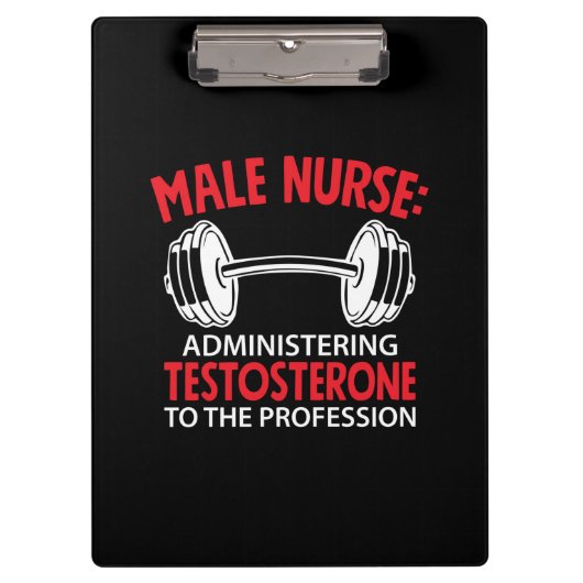 Nurse Gift | Male Nurse Administrering クリップボード (正面)