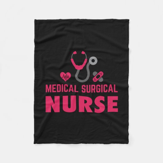 Nurse Gift | Medical Surgical Nurse フリースブランケット (正面)