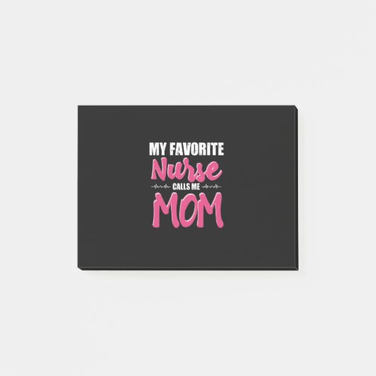 Nurse Gift | My Favorite Nurse Call Me Mom ポストイット (正面)