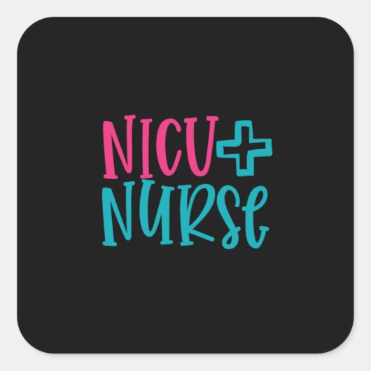 Nurse Gift | NICU Nurse スクエアシール (正面)