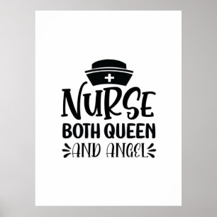 Nurse Gift Nurse Both Queen And Angels ポスター