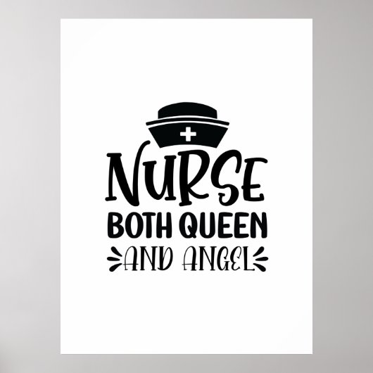 Nurse Gift Nurse Both Queen And Angels ポスター (正面)