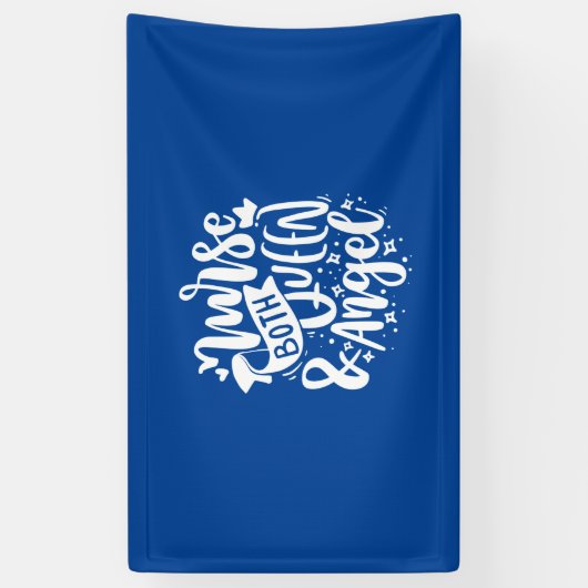 Nurse Gift | Nurse Both Queen And Angels 横断幕 (縦)