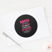 Nurse Gift | Nurse Cute Enough To Stop You ラウンドシール (封筒)