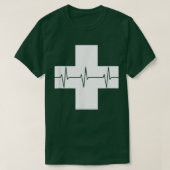 Nurse Gift  Nurse Heartbeat  Tシャツ (デザイン正面)